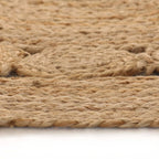 vidaXL Teppich Geflochten Jute 180 cm Rund