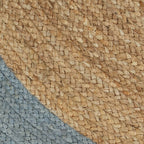 vidaXL Teppich Handgefertigt Jute mit Olivgrünem Rand 210 cm
