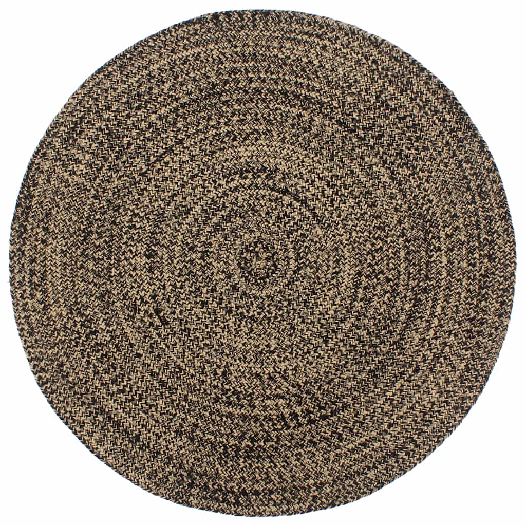 vidaXL Teppich Handgefertigt Jute Weiß und Braun 180 cm