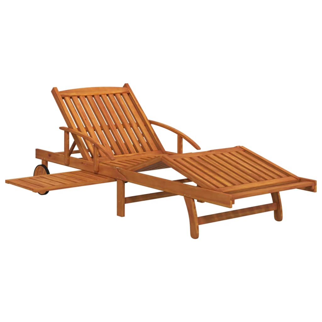 vidaXL Sonnenliegen 2 Stk. Massivholz Akazie