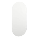 vidaXL Spiegel mit LED-Leuchten 40x20 cm Glas Oval