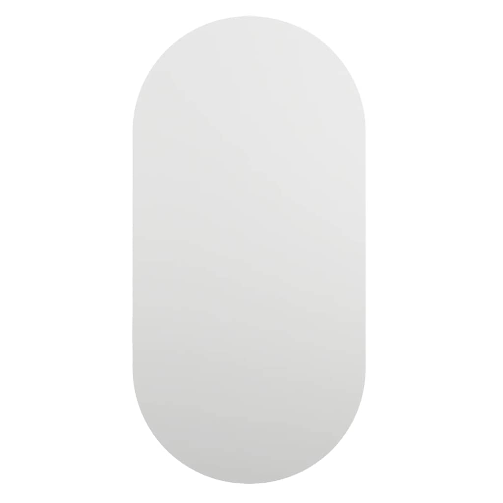 vidaXL Spiegel mit LED-Leuchten 40x20 cm Glas Oval