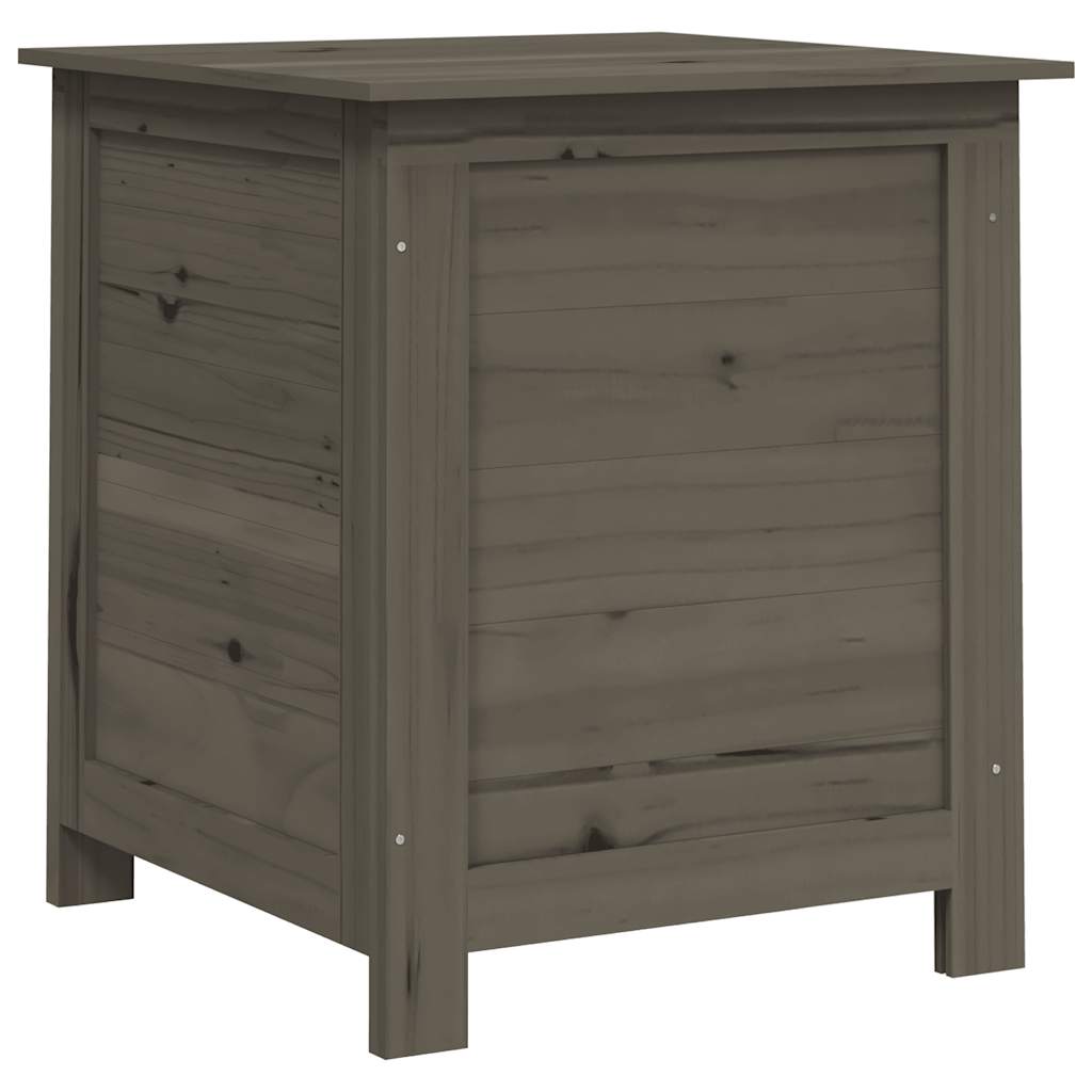 vidaXL Outdoor-Kissenbox Anthrazit 50x50x56 cm Massivholz Tanne