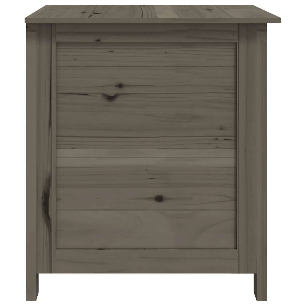 vidaXL Outdoor-Kissenbox Anthrazit 50x50x56 cm Massivholz Tanne