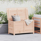 vidaXL Outdoor-Kissenbox Anthrazit 50x50x56 cm Massivholz Tanne