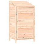 vidaXL Geräteschuppen 55x52x112 cm Massivholz Tanne