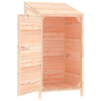 vidaXL Geräteschuppen 55x52x112 cm Massivholz Tanne