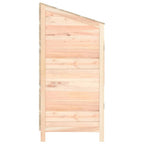 vidaXL Geräteschuppen 55x52x112 cm Massivholz Tanne