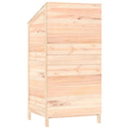 vidaXL Geräteschuppen 55x52x112 cm Massivholz Tanne