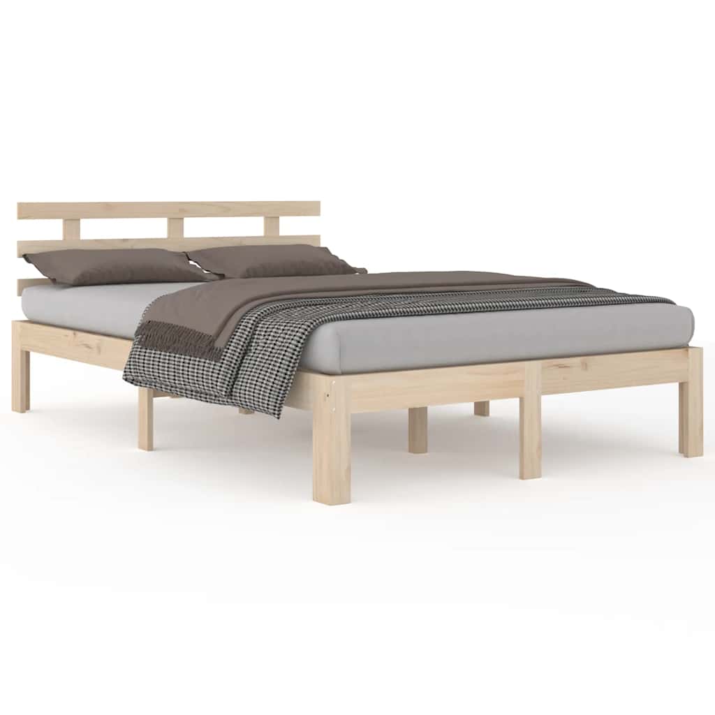 vidaXL Massivholzbett ohne Matratze 120x200 cm