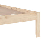 vidaXL Massivholzbett ohne Matratze 120x200 cm