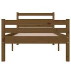 vidaXL Massivholzbett ohne Matratze Honigbraun 75x190 cm