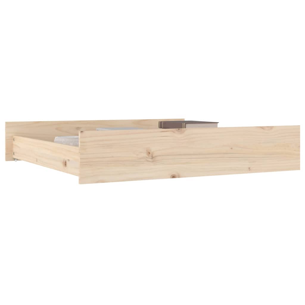 vidaXL Bettschubladen 2 Stk. Massivholz Kiefer