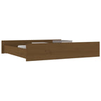 vidaXL Bettschubladen 2 Stk. Honigbraun Massivholz Kiefer