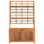 vidaXL Truhe mit Rankgitter 99x50x160 cm Massivholz Akazie