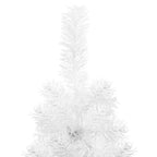 vidaXL Künstlicher Halb-Weihnachtsbaum mit Ständer Schlank Weiß 120 cm