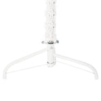 vidaXL Künstlicher Halb-Weihnachtsbaum mit Ständer Schlank Weiß 120 cm
