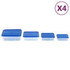 vidaXL Frischhaltedosen mit Deckeln 16 Stk. PP