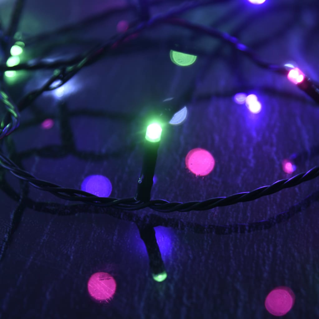 vidaXL LED-Lichterkette mit 150 LEDs Pastell Mehrfarbig 15 m PVC