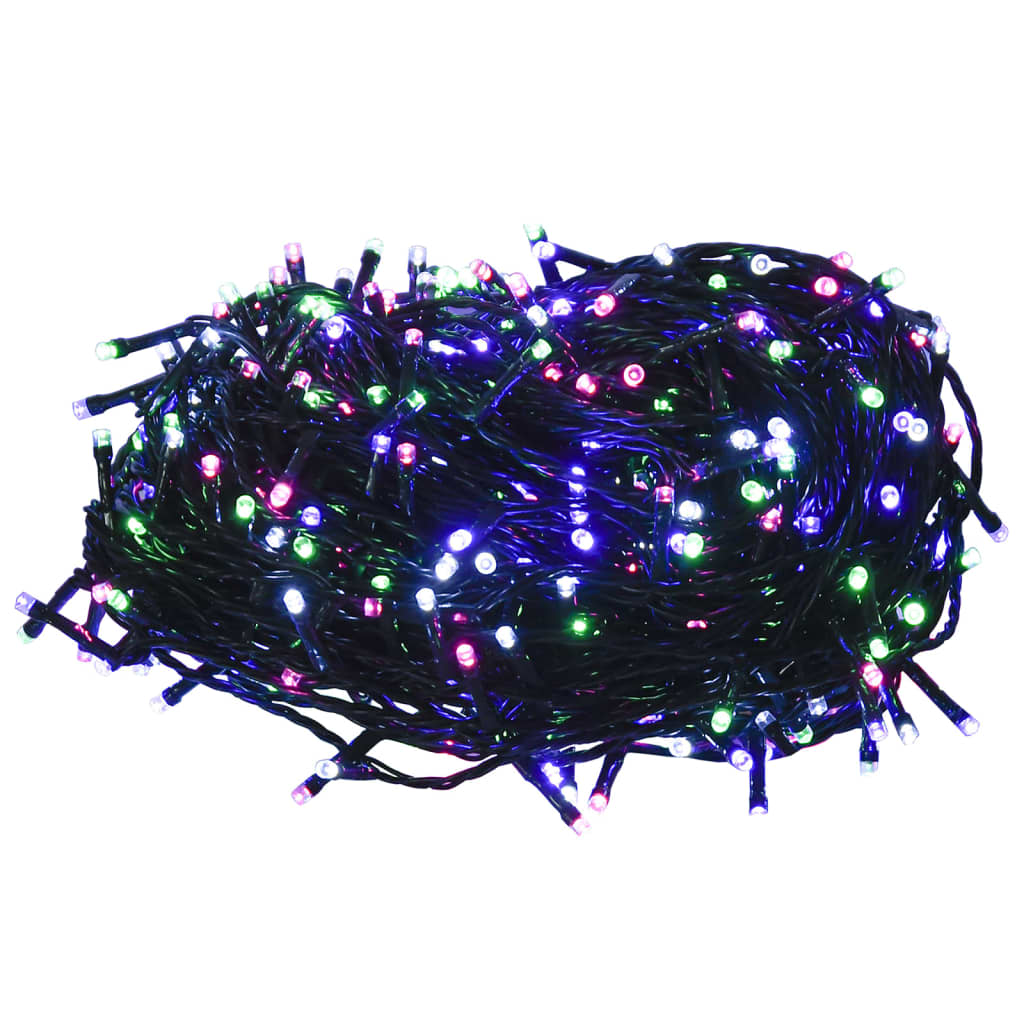 vidaXL LED-Lichterkette mit 600 LEDs Pastell Mehrfarbig 60 m PVC