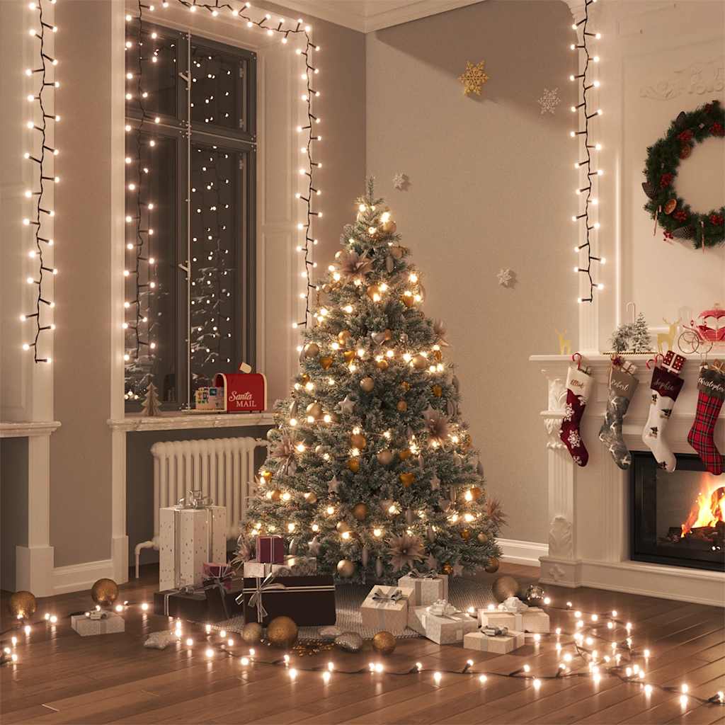 vidaXL LED-Lichterkette mit 400 LEDs Warmweiß PVC
