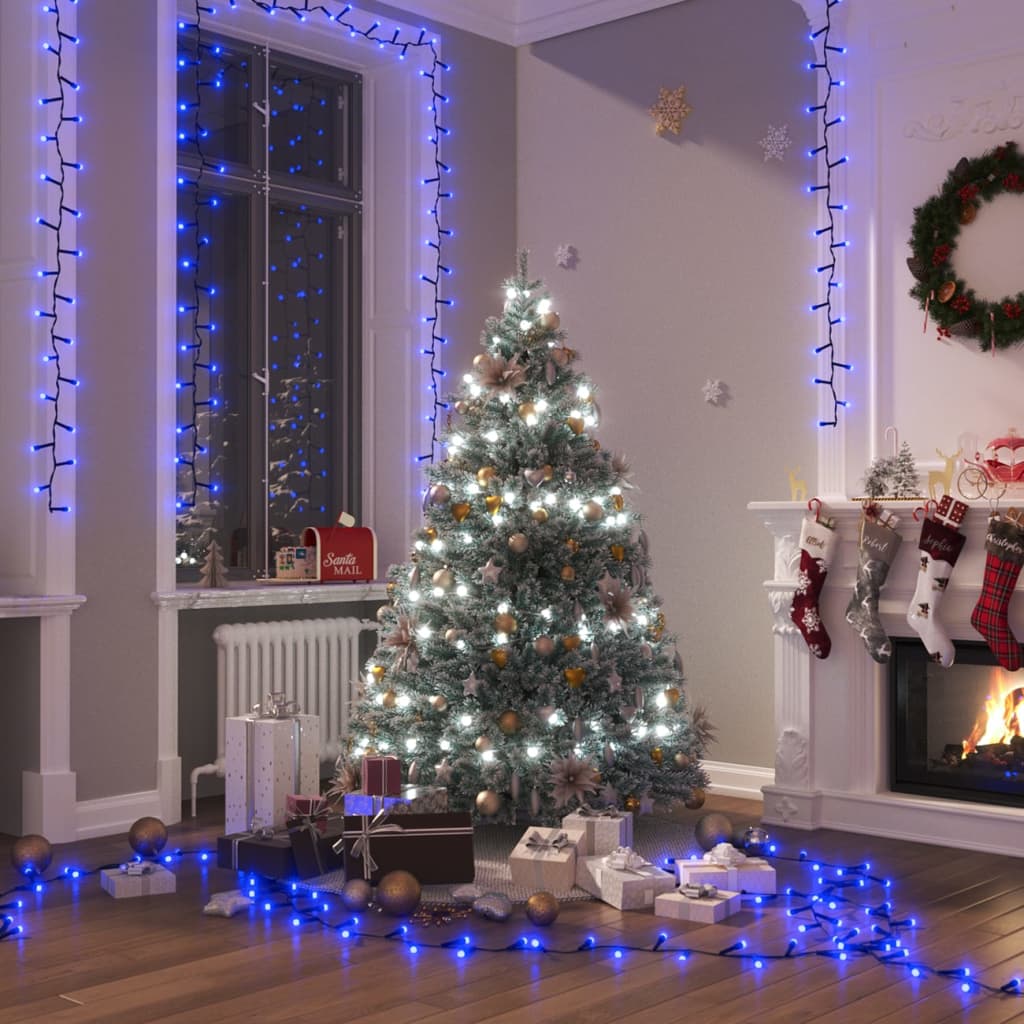 vidaXL LED-Lichterkette mit 400 LEDs Warmweiß PVC