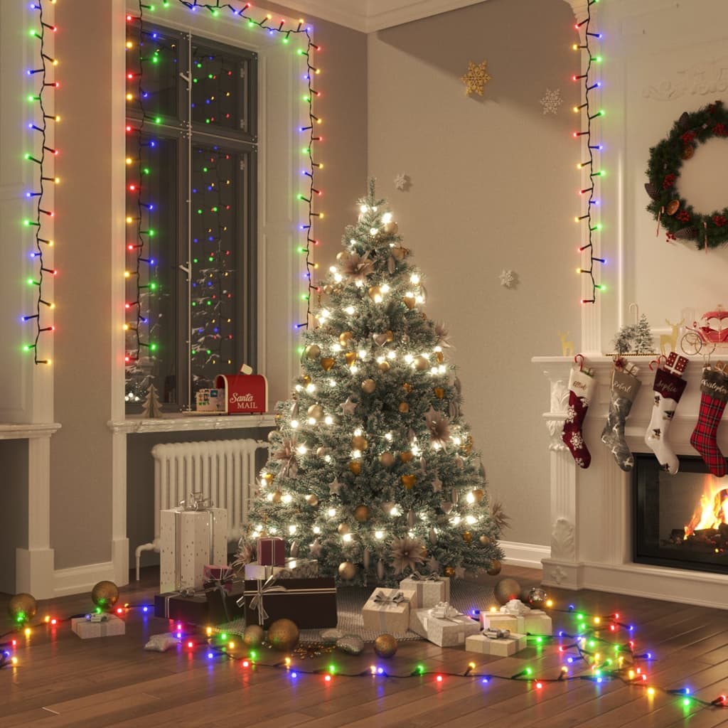 vidaXL LED-Lichterkette mit 400 LEDs Warmweiß PVC