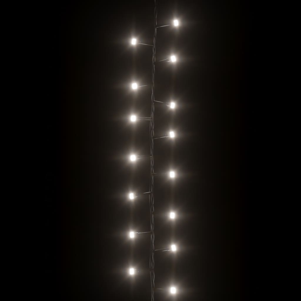 vidaXL LED-Lichterkette mit 1000 LEDs Kaltweiß 25 m PVC
