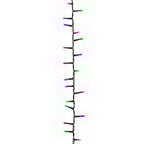 vidaXL LED-Lichterkette mit 3000 LEDs Pastell Mehrfarbig 65 m PVC