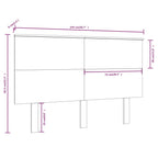 vidaXL Bett-Kopfteil 144x6x82,5 Massivholz Kiefer