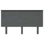 vidaXL Kopfteil Grau 144x6x82,5 Massivholz Kiefer