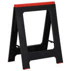 vidaXL Arbeitsböcke 2 Stk. Klappbar Schwarz & Rot Polypropylen 350 kg