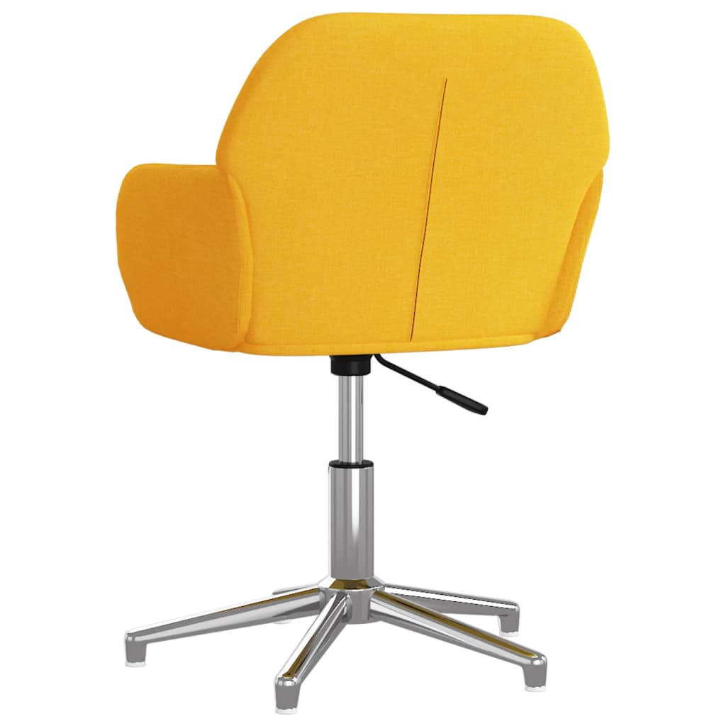 vidaXL Esszimmerstühle 2 Stk. Drehbar Senfgelb Stoff