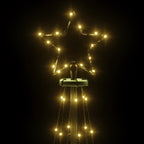vidaXL LED-Weihnachtsbaum Kegelform Warmweiß 108 LEDs 70x180 cm