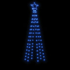 vidaXL LED-Weihnachtsbaum Kegelform Blau 108 LEDs 70x180 cm