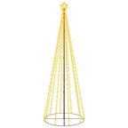 vidaXL LED-Weihnachtsbaum Kegelform Warmweiß 310 LEDs 100x300 cm