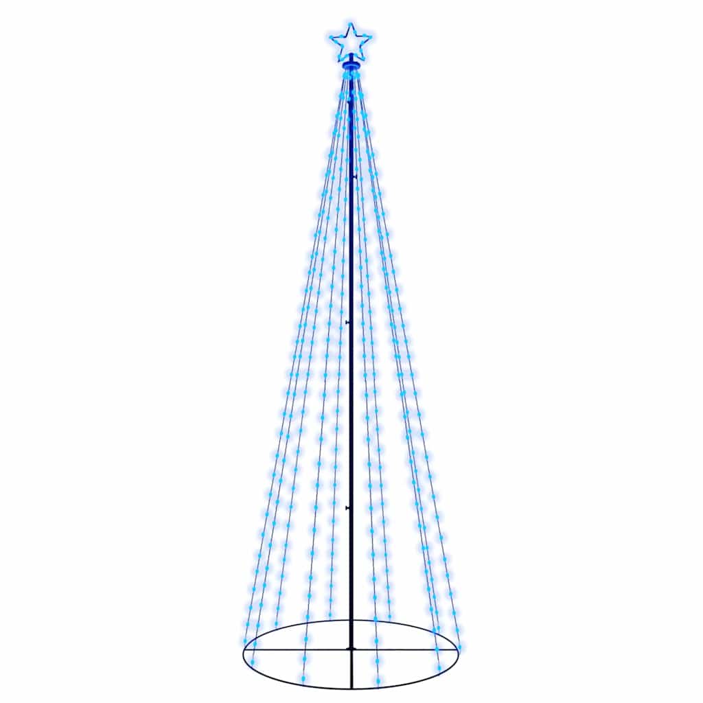 vidaXL LED-Weihnachtsbaum Kegelform Blau 310 LEDs 100x300 cm