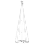 vidaXL LED-Weihnachtsbaum Kegelform Blau 310 LEDs 100x300 cm