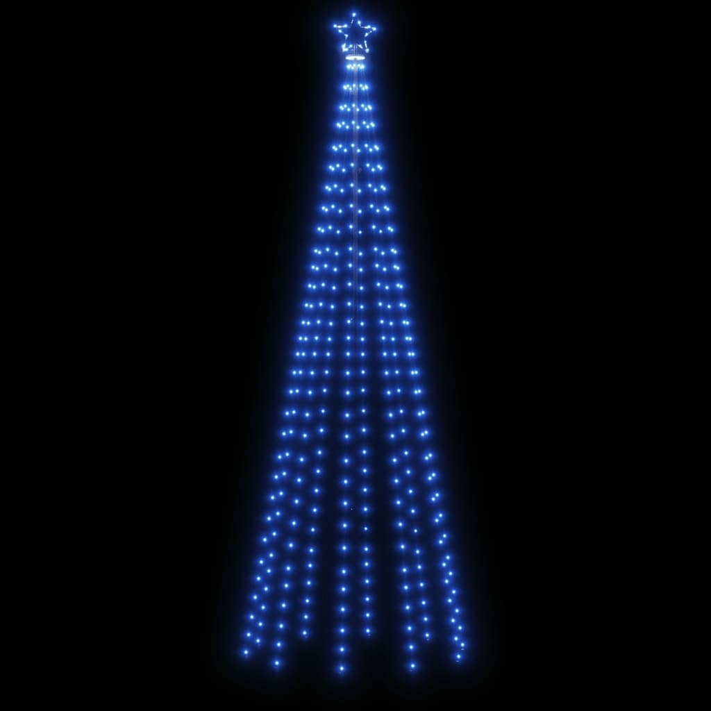 vidaXL LED-Weihnachtsbaum Kegelform Blau 310 LEDs 100x300 cm