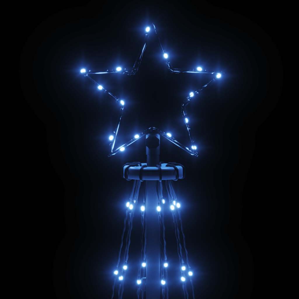 vidaXL LED-Weihnachtsbaum Kegelform Blau 310 LEDs 100x300 cm