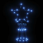 vidaXL LED-Weihnachtsbaum Kegelform Blau 310 LEDs 100x300 cm