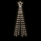 vidaXL LED-Weihnachtsbaum mit Erdnägeln Kaltweiß 108 LEDs 180 cm