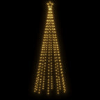 vidaXL LED-Weihnachtsbaum mit Erdnägeln Warmweiß 310 LEDs 300 cm