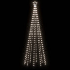 vidaXL LED-Weihnachtsbaum mit Erdnägeln Kaltweiß 310 LEDs 300 cm