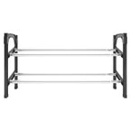 vidaXL Schuhregal mit 2 Ablagen Ausziehbar 119x24x37 cm