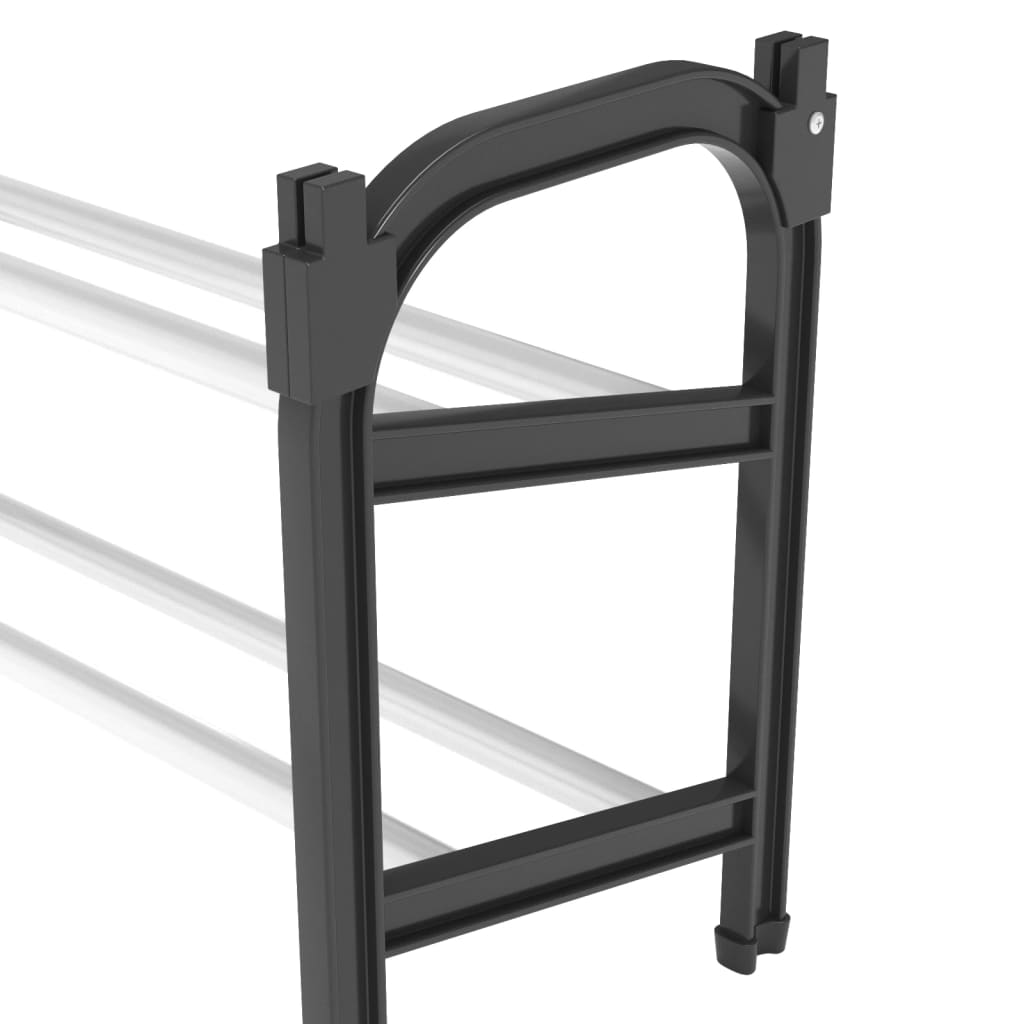 vidaXL Schuhregal mit 2 Ablagen Ausziehbar 119x24x37 cm