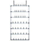 vidaXL Hängender Schuhe-Organizer Silbern 66x13x139 cm