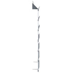 vidaXL Hängender Schuhe-Organizer Silbern 66x13x139 cm