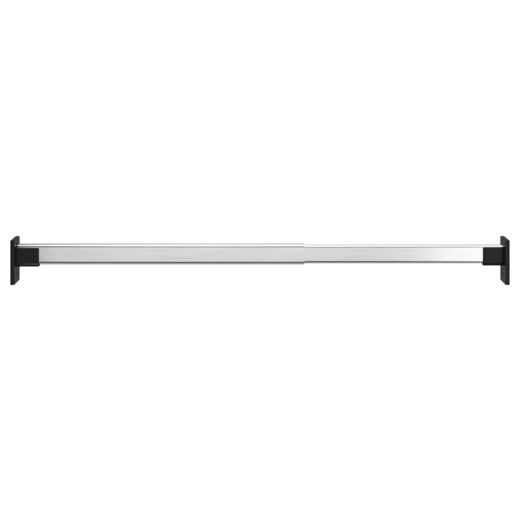 vidaXL Teleskop-Kleiderstangen 2 Stk. Silbern 58-100 cm