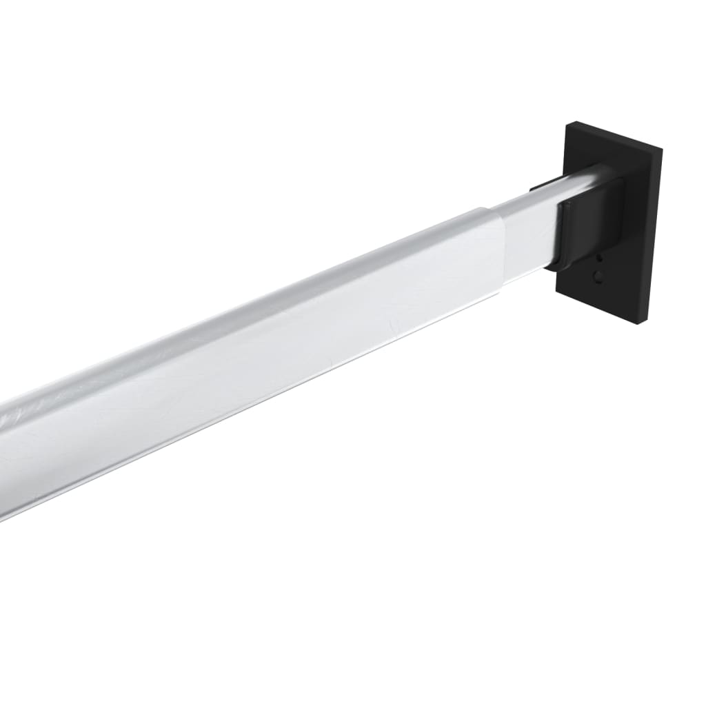 vidaXL Teleskop-Kleiderstangen 2 Stk. Silbern 58-100 cm